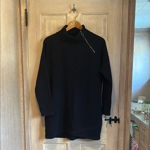 Athleta Black Cozy Karma Sweatshirt Dress